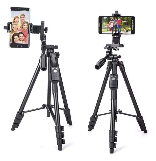 Mobile Phone & SLR Camera Tripod -YUNTENG VCT-5208 with Bluetooth Remote Control
