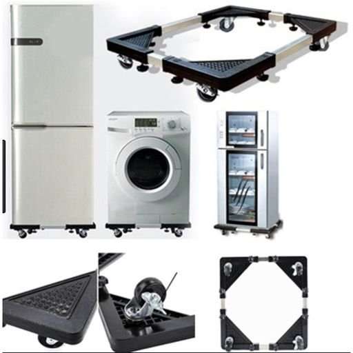 Movable Base Size Adjustable Washing Machine Base for Refrigerator