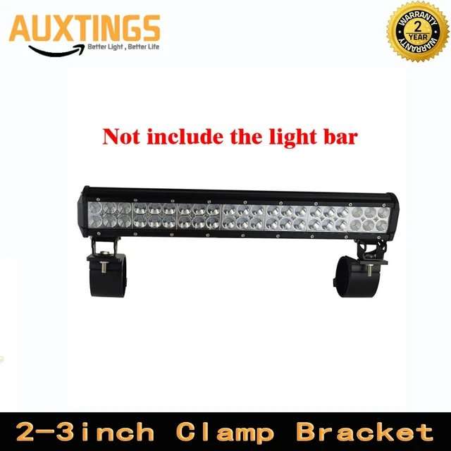 2 Light Bracket Clamp Kit - LED Car Work Fog Lamps Bull Bar Bracket