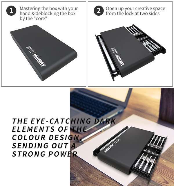 JAKEMY Electronic Maintenance Magic Screwdriver Box Mobile Phone Computer Game Pad Repair DIY Por...
