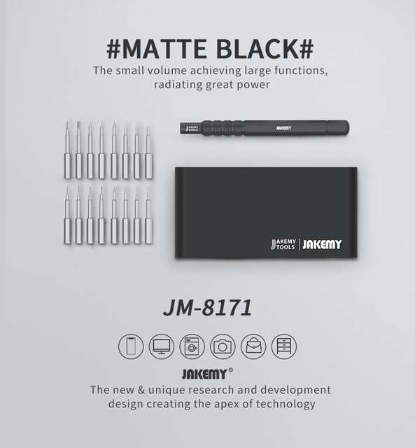JAKEMY Electronic Maintenance Magic Screwdriver Box Mobile Phone Computer Game Pad Repair DIY Por...