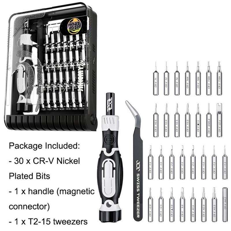 JAKEMY 32 In 1 Cross Screwdriver Tool Set Computer Phone Repair Tool - JM-8189