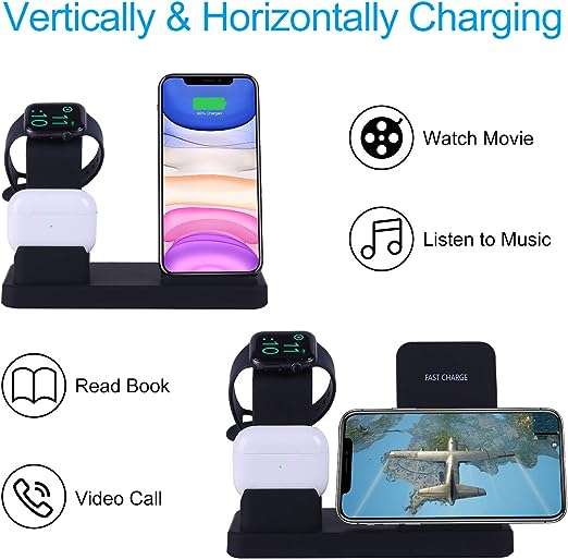 25W Wireless Charger for IOS, iWatch, Airpods, Android 3 In 1 - AB-SJ02