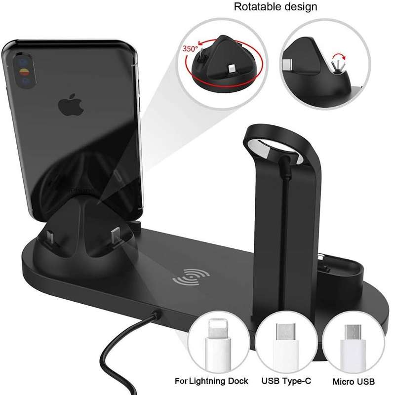 6 In 1 Multifunctional Wireless Charging Dock Station - HXZC