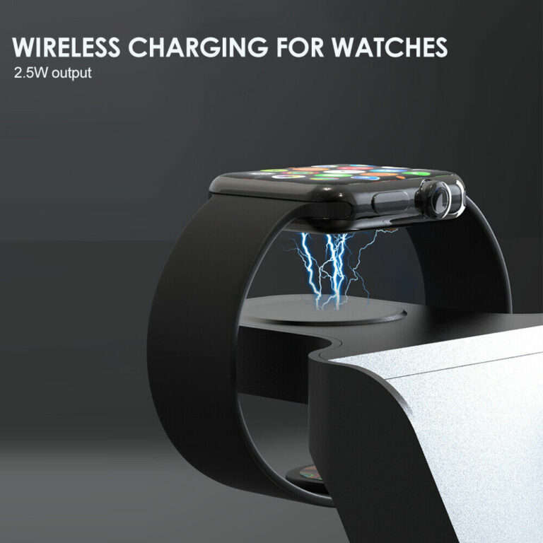 6 In 1 Wireless Fast Charger With Digital Display &amp; Alarm Clock - AB-S858