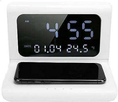Foldable Q1 Wireless Charger Stand with Time Display - XF0751