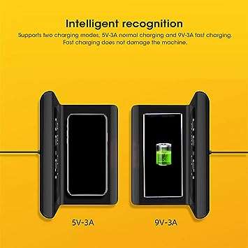Foldable Q1 Wireless Charger Stand with Time Display - XF0751
