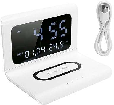 Foldable Q1 Wireless Charger Stand with Time Display - XF0751