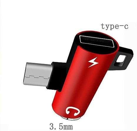Type-c Male to 3.5mm Audio Female Aux & Type C Female Chrging Adapter
