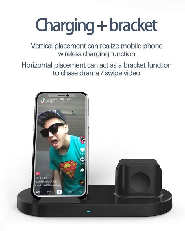 25W Wireless Charger For IOS, iwatch, Airpods, Android 3 In 1 - AB-SJ06