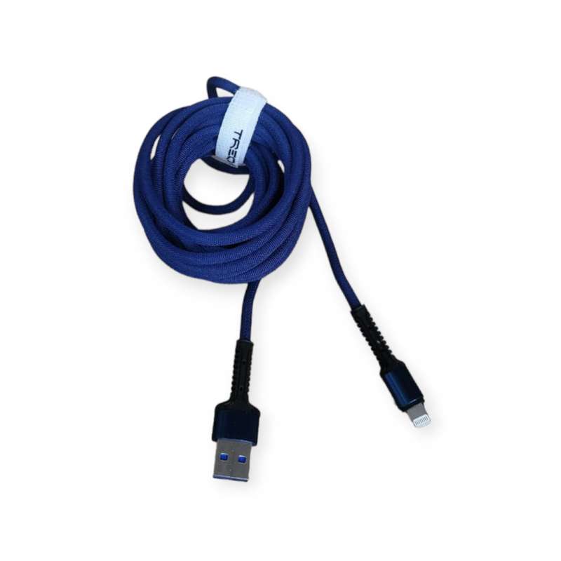 2m iPhone Braided Lightning Data Cable For IOS 3.1A - CA-8562
