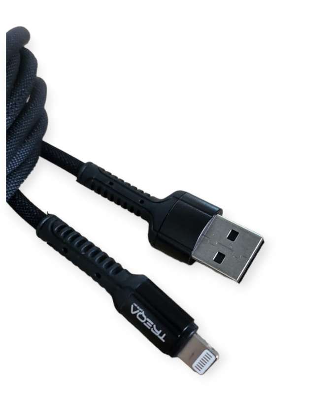 2m iPhone Braided Lightning Data Cable For IOS 3.1A - CA-8562