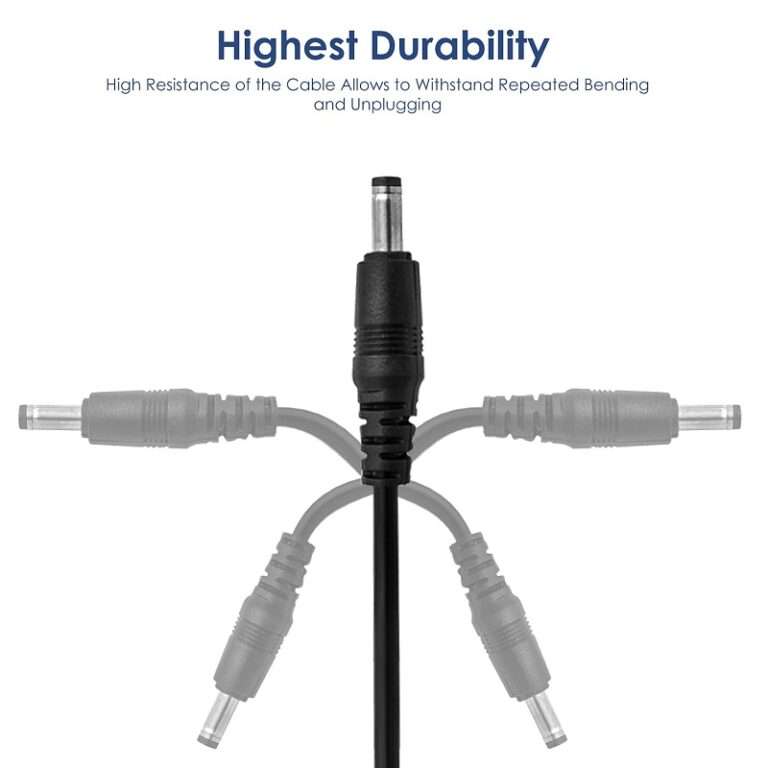 USB 2.0 Male To 5.5×2.1mm Male DC Cable 1M - SE097