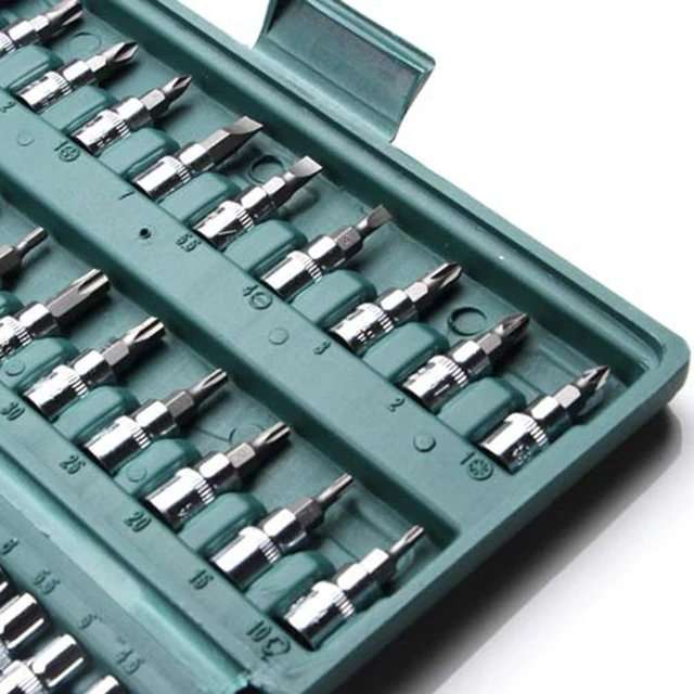 46 Pcs Multifunction Screwdriver Kit Ratchet Wrench Socket Set Car Repair Hand Tool Set