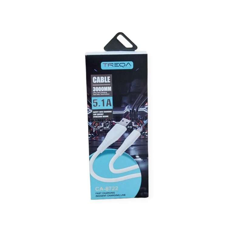 3m Treqa Lightning USB Cable For IOS 5.1A- CA-8722