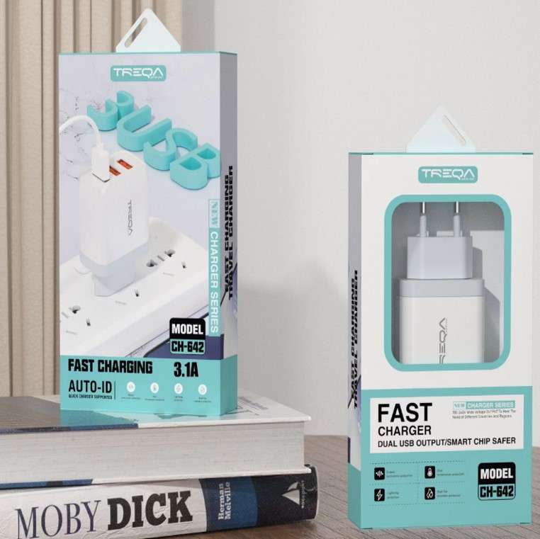 Treqa 3 USB Wall Charger 3.1A - CH-642