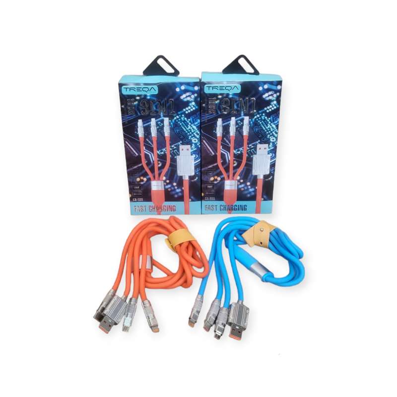 Treqa 3 in 1 PD USB Fast Charging Cable 1M - CA-880