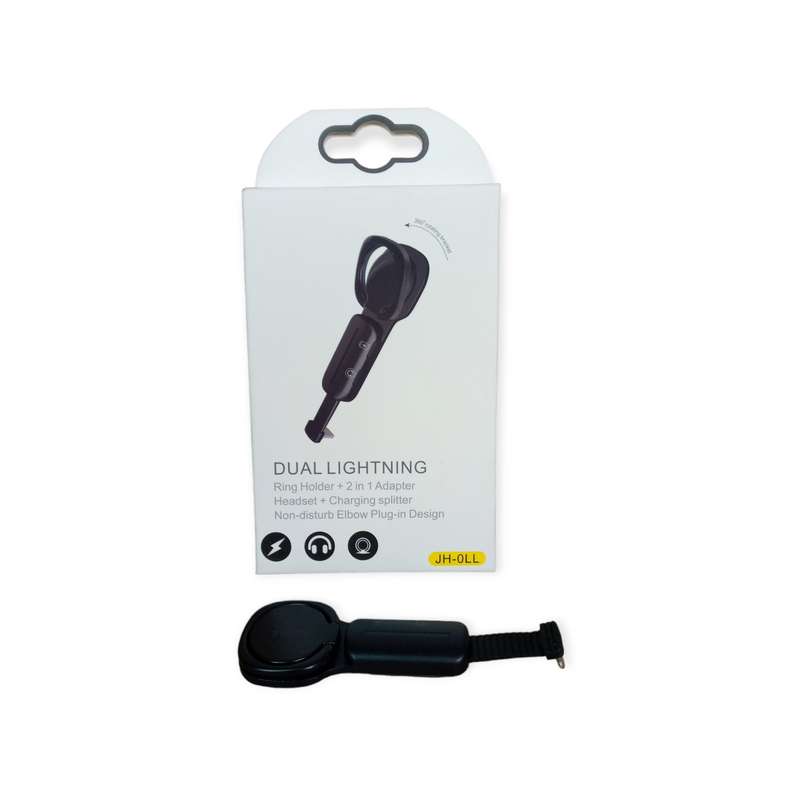 iPhone Charging And Audio Splitter Ring Holder Adapter - JH-0LL