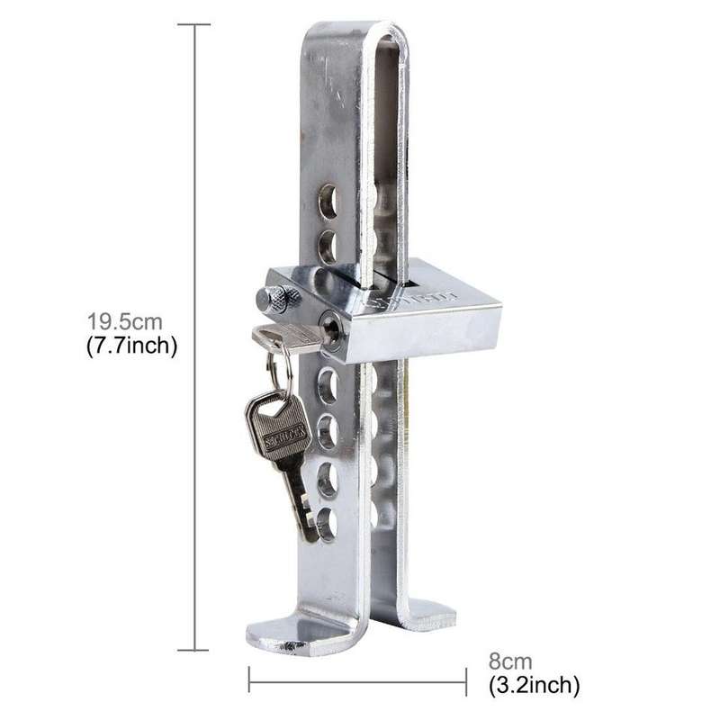 Car Pedal Lock For Clutch and Brake - Car Stainless Steel Anti-theft Security Lock