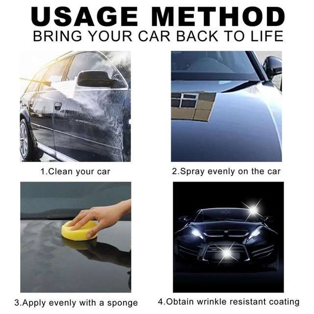 Durable Waterproof Ceramic Coating Wax Kit,Car Polish,Paint Repair Scratch,Hard Crystal Care,Cars...