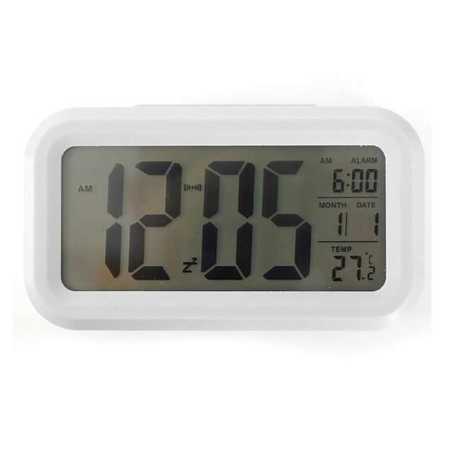Electronic LED Alarm Clock with Temperature and Light Fashion Design