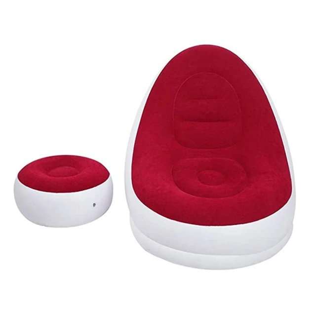Lazy Inflatable Sofa - Sleeping Chair Flocking Single Seat