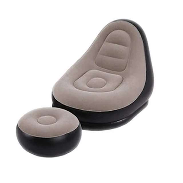 Lazy Inflatable Sofa - Sleeping Chair Flocking Single Seat