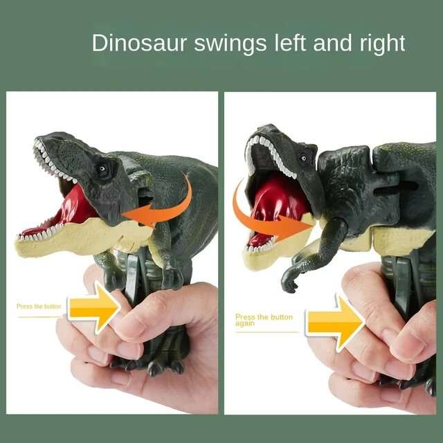 Telescopic Spring Swing Dinosaur Fidget Toys - Hand-operated Pressing Dinosaur Toy