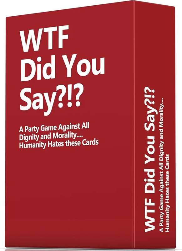 WTF Did You Say A Party Game Against All Dignity and Morality Full Game, XL Set of 594 Cards