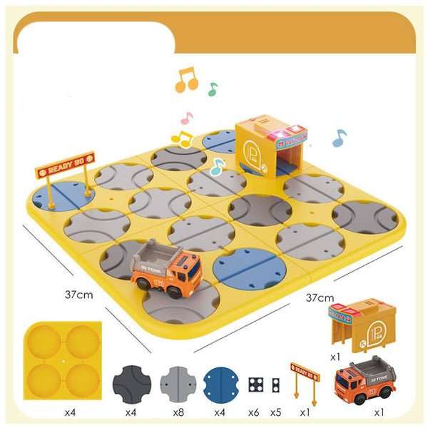 34pcs Children's Educational Road Builder Game