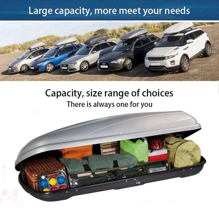 Waterproof Car Roof Storage Cargo Case Luggage Box 650Ltr 175 x 75 x 32cm - XF0826