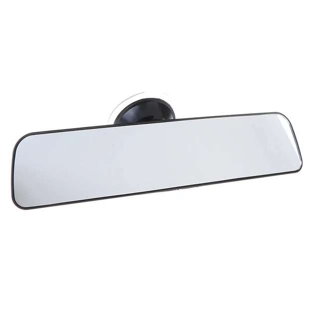 24*6cm Wide Angle Rear View Mirror with Suction Installation Car Interior Mirrors Rearview Mirror...