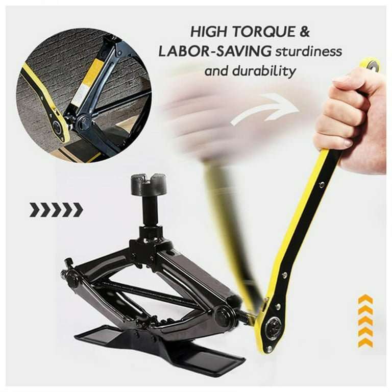 Car Jack Ratchet Wrench - Tire Wheel Lug Wrench - AUTO TOOL 360 °