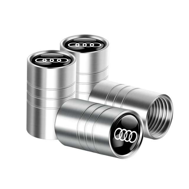 4 pcs Car valve stem caps cover For Audi - Alloy Steel
