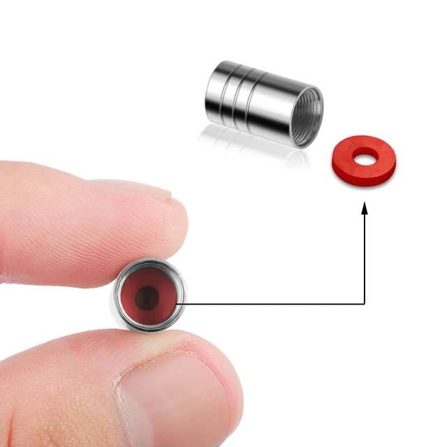 4 pcs Car valve stem caps cover For Audi - Alloy Steel