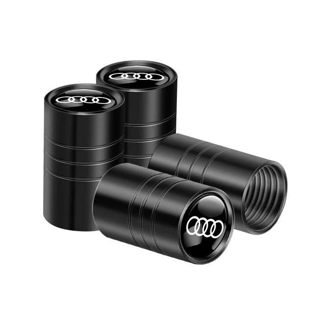 4 pcs Car valve stem caps cover For Audi - Alloy Steel