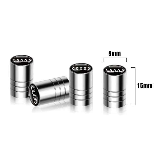 4 pcs Car valve stem caps cover For Audi - Alloy Steel