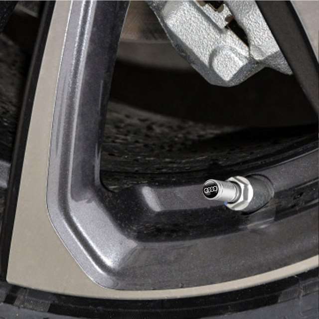 4 pcs Car valve stem caps cover For Audi - Alloy Steel