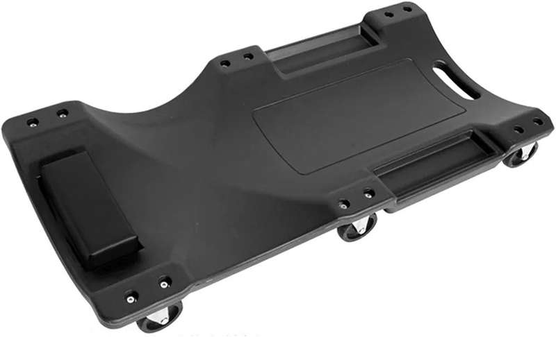 Heavy-Duty Mechanic Creeper with Wheels  Low-Profile Plastic Work Bed Cart