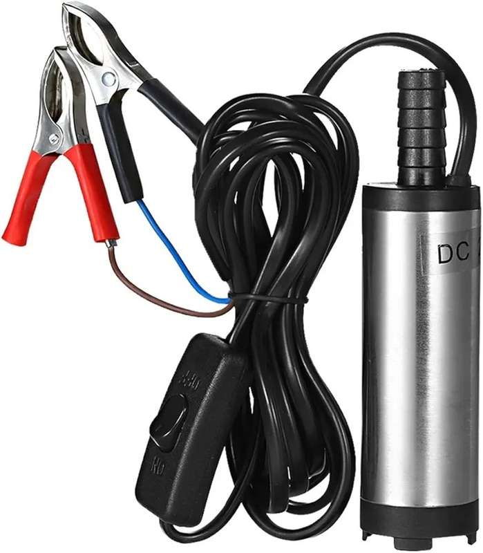 DC 12V/24V Submersible Diesel Fuel Transfer Pump  38mm Diesel and Water Refueling Pump - 15cm