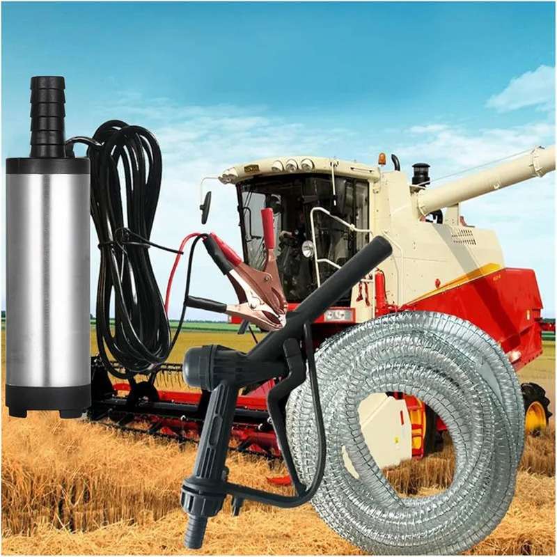 DC 12V/24V Submersible Diesel Fuel Transfer Pump  38mm Diesel and Water Refueling Pump - 15cm