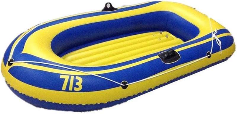 Inflatable Boat Set with Oars - Inflatable PVC Fish Boat