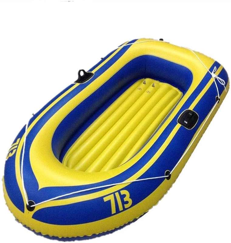Inflatable Boat Set with Oars - Inflatable PVC Fish Boat