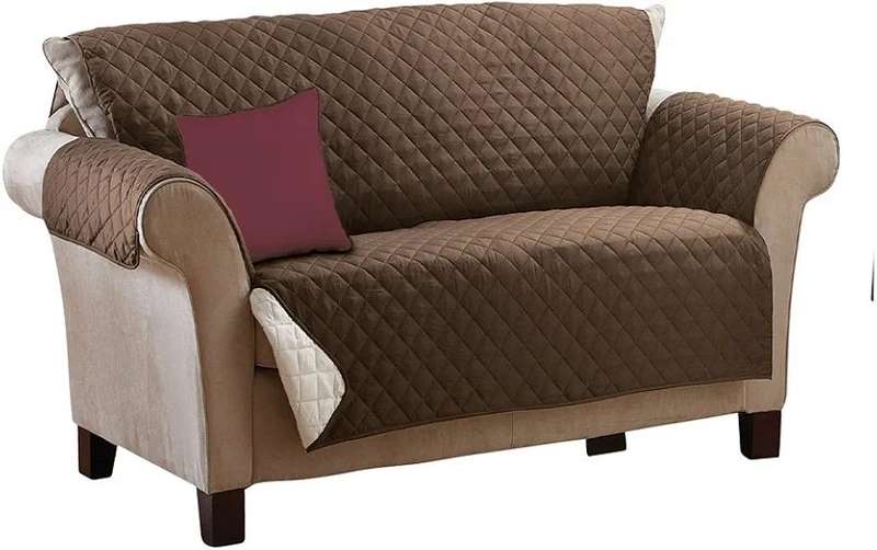 P&amp;A Marketing, reversible microfiber sofa cover
