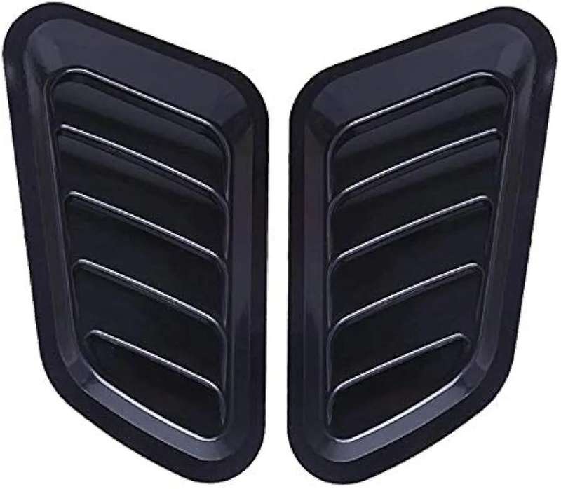 Universal Car Tuning Hood Vents - Air Flow Intake Decoration Trim Cover Kit - 2PCS