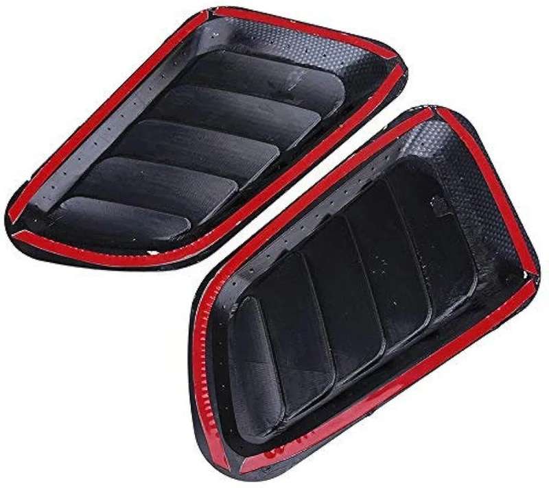 Universal Car Tuning Hood Vents - Air Flow Intake Decoration Trim Cover Kit - 2PCS