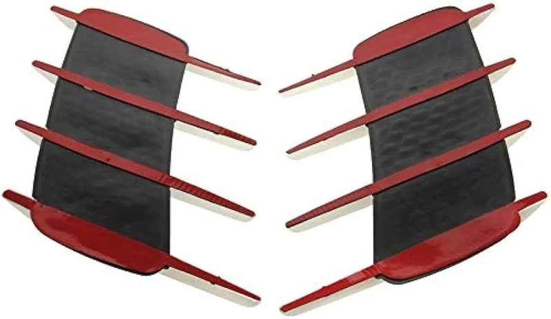 Car Exterior Accessories 2 PCS Hood Side Shark Gill Simulation Air Flow Vent Fender Sticker for C...