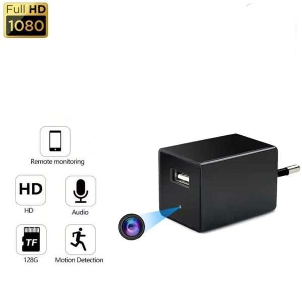 Spy USB Charger Camera Power Adapter With Micro
