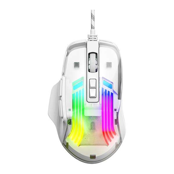 Aerbes AB-DN25 USB Wired Clear Colourful LED Optical Gaming Mouse