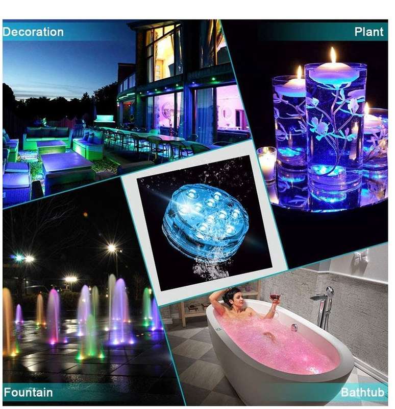 JG106 Submersible LED Light - Swimming Pool Underwater Night Lamp